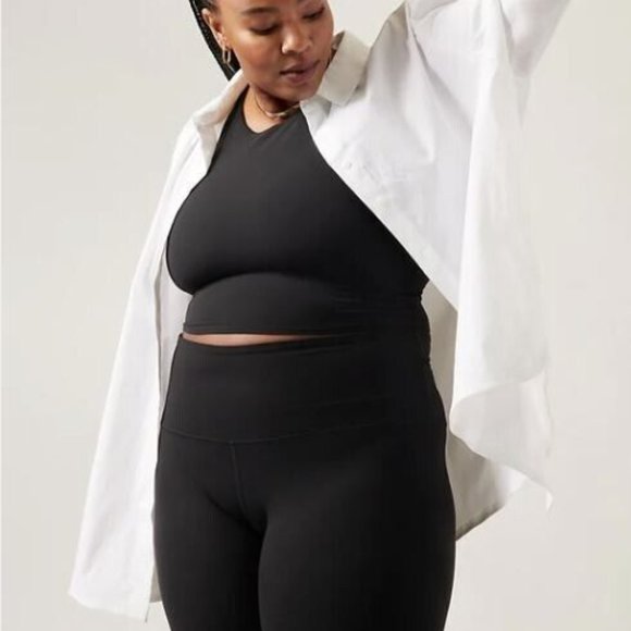 ATHLETA OVERSIZED WHITE POPLIN TOP BUTTON DOWN SHIRT NEW WITH TAGS XXS - Picture 5 of 13